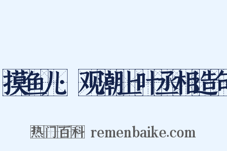 摸鱼儿·观潮上叶丞相造句是什么意思的图片
